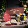 Happy Holidays Beer Basket, christmas gift, christmas, holiday gift, holiday, beer gift, beer, chocolate gift, chocolate