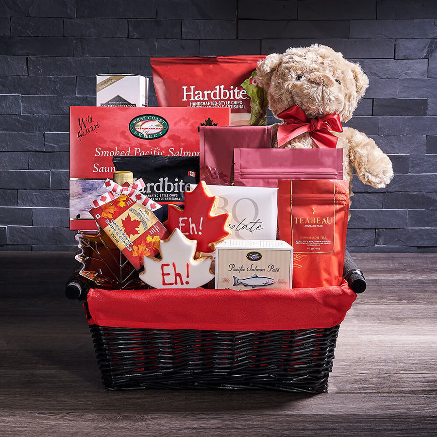 Canada In A Gift Basket, canada day gift, canada day, gourmet gift, gourmet, picnic gift, picnic