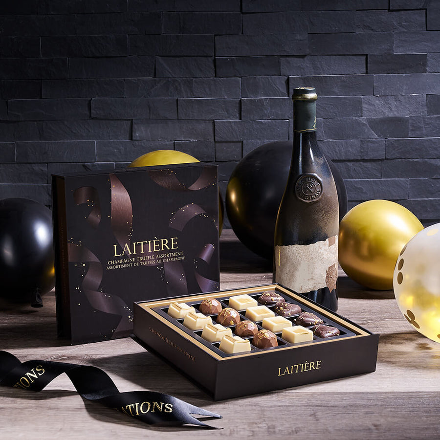 Congratulations Grad Chocolate & Wine Gift, wine gift, wine, chocolate gift, chocolate, graduation gift, graduation, gourmet gift, gourmet