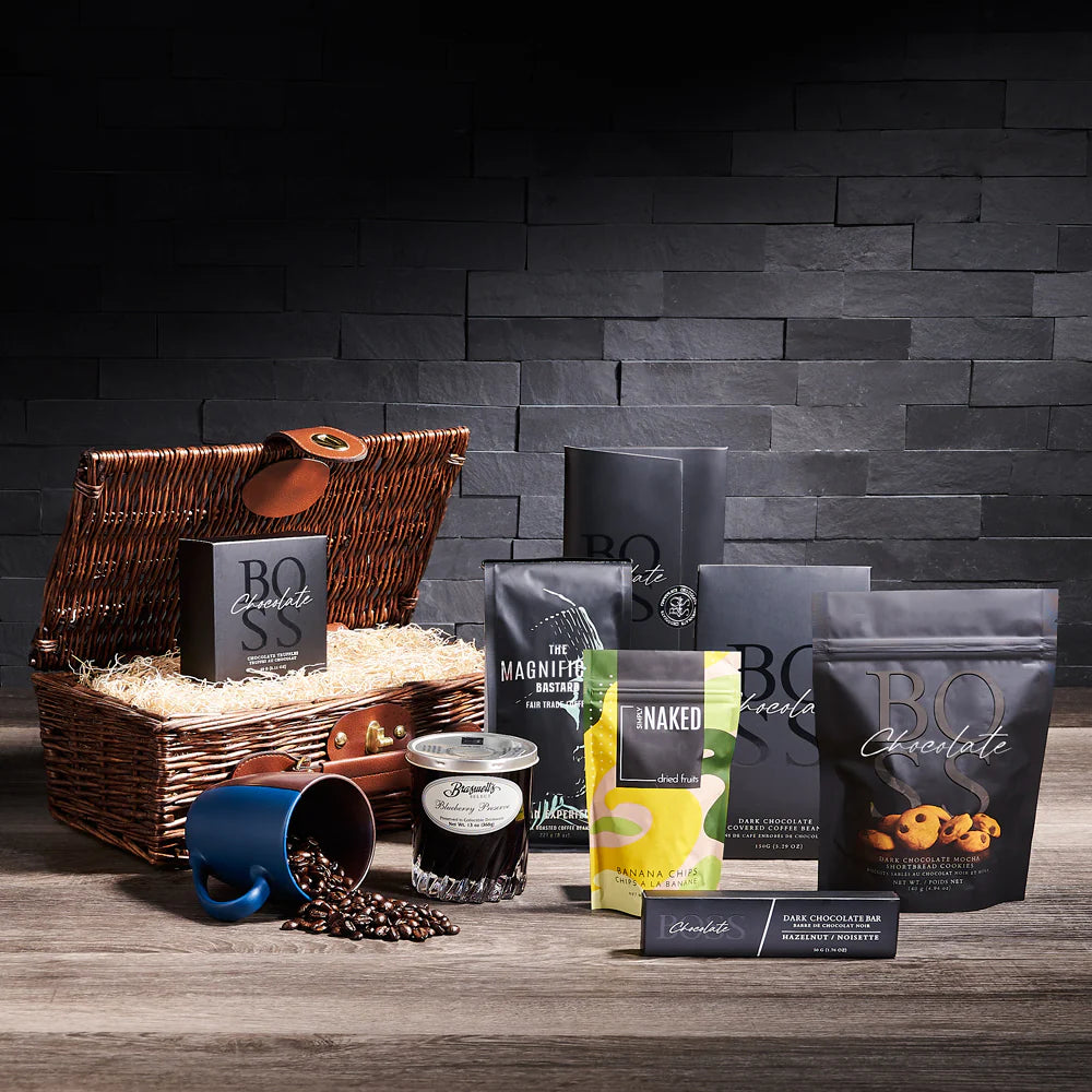 Corporate gift crates prepared for business delivery