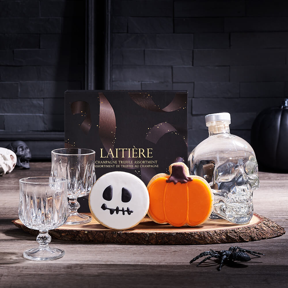 Ghostly Encounters Halloween Gift, liquor gift, liquor, halloween gift, halloween, gourmet gift, gourmet, cookie gift, cookie