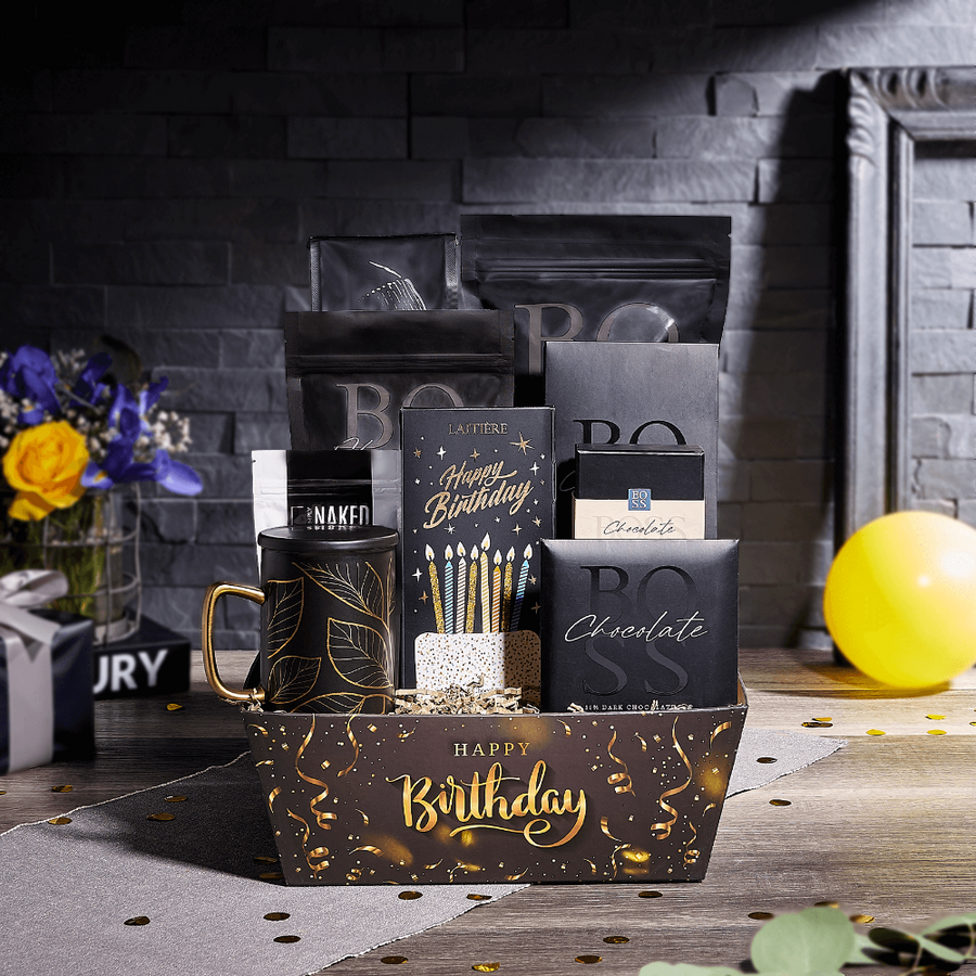 Happy Birthday Coffee Gift Set, coffee gift, coffee, chocolate gift, chocolate, birthday gift, birthday, USA delivery