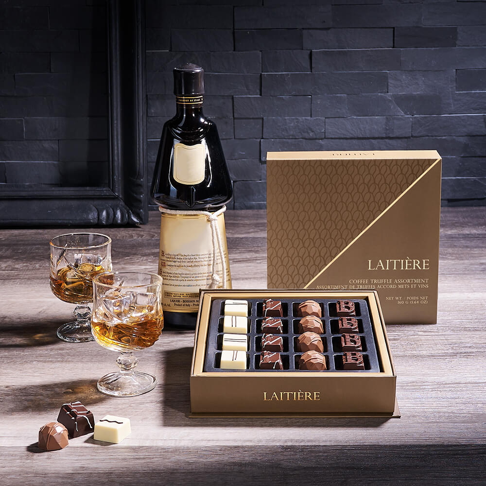 Liquor &amp; Coffee Truffle Gift, liquor gift, liquor, gourmet gift, gourmet, chocolate gift, chocolate