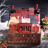 Luxury Holiday Wine Duo Basket, wine gift, wine, christmas gift, christmas, holiday gift, holiday, gourmet gift, gourmet