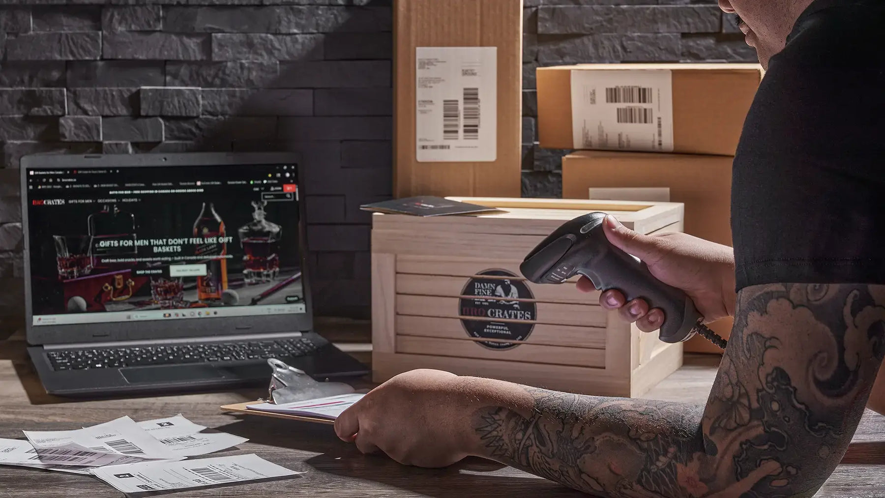 BroCrates same-day gift delivery prepared for urban fulfillment