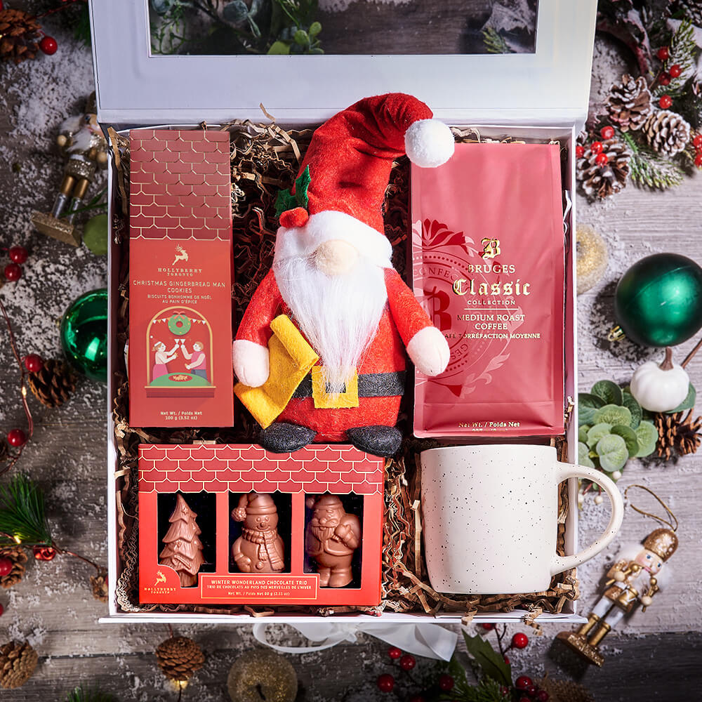 Santa &amp; Coffee Gift Box, christmas gift, christmas, holiday gift, holiday, gourmet gift, gourmet, coffee gift, coffee