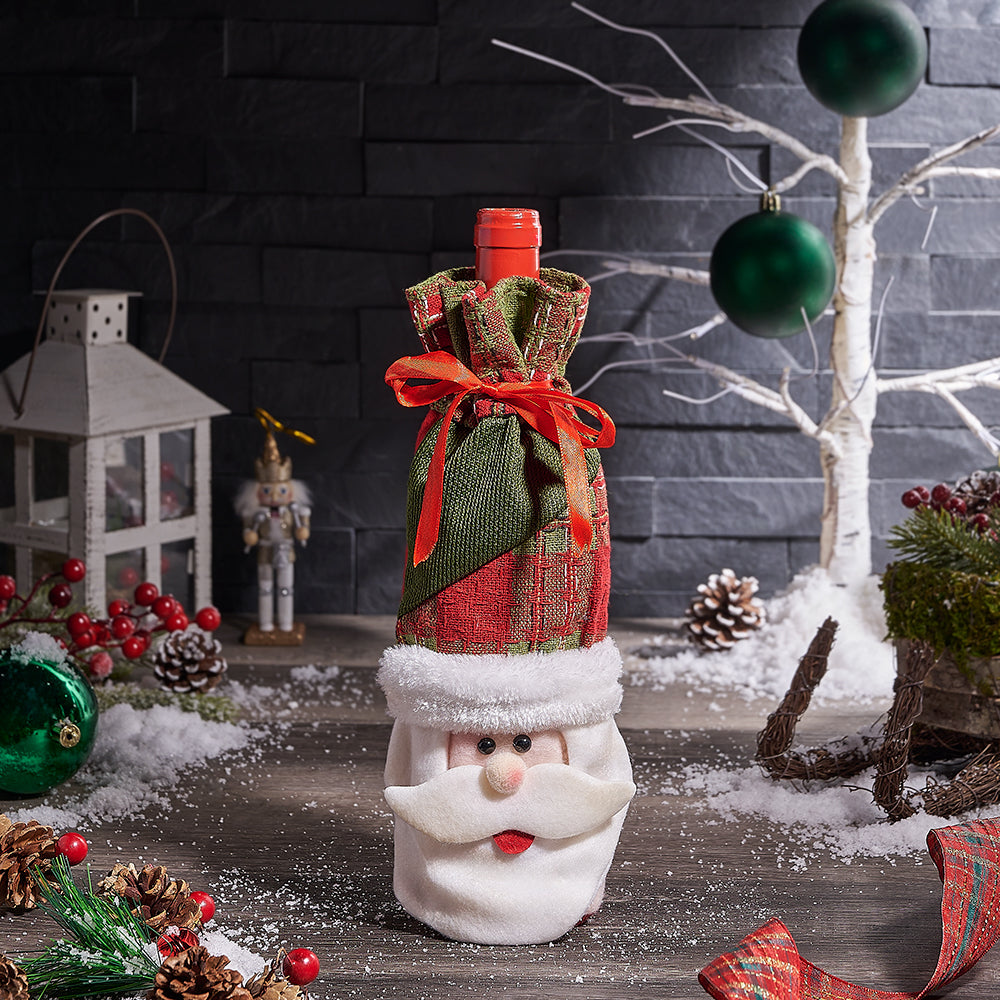 Santa’s Wine Gift Bag, wine gift, wine, christmas gift, christmas, USA delivery