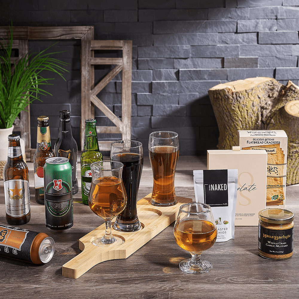 Sweet & Salty Beer Flight Gift, beer gift, beer, beer flight gift, beer flight, US delivery