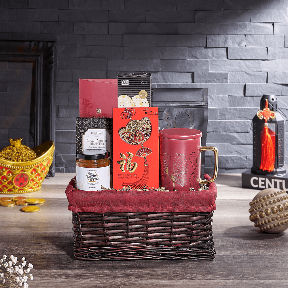 Tea & Sweet Lunar New Year Treat, chinese new year gift, chinese new year, lunar new year gift, lunar new year, tea gift, tea, USA delivery