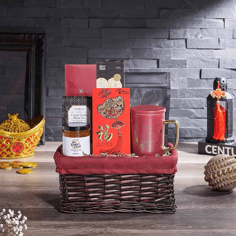Tea & Sweet Lunar New Year Treat, chinese new year gift, chinese new year, lunar new year gift, lunar new year, tea gift, tea, USA delivery