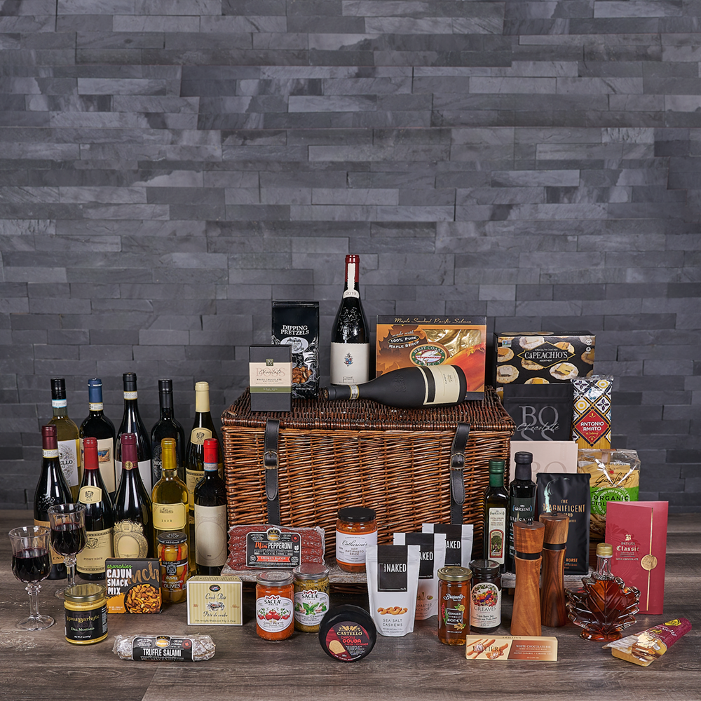 Unforgettable Wine Basket - Vintage Premium Wines, wine gift, wine, gourmet gift, gourmet, USA delivery