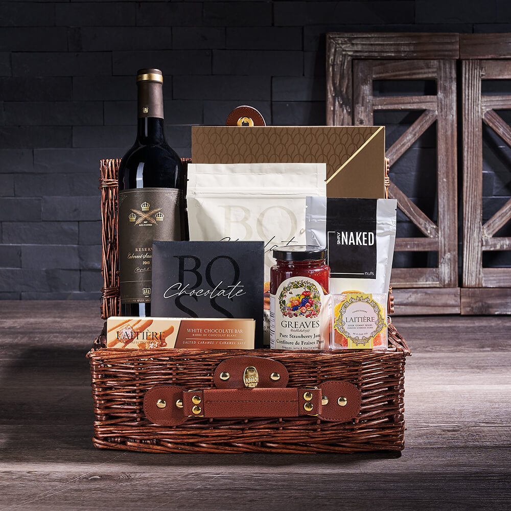 Wine &amp; Chocolate Variety Gift, wine gift, wine, gourmet gift, gourmet, chocolate gift, chocolate