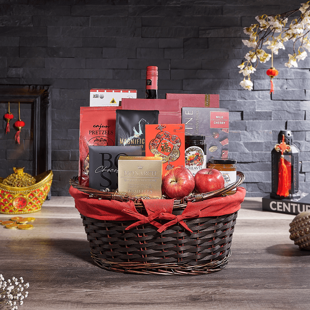 Wine & Lunar New Year Feast Gift, wine gift, wine, chinese new year gift, chinese new year, lunar new year gift, lunar new year, USA delivery