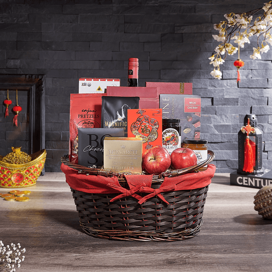 Wine & Lunar New Year Feast Gift, wine gift, wine, chinese new year gift, chinese new year, lunar new year gift, lunar new year, USA delivery