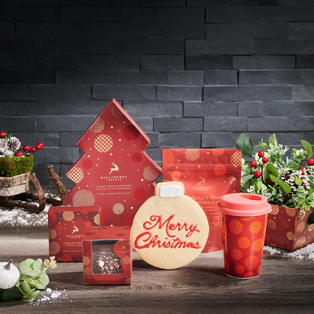 Christmas Tree & Treats Gift Set, christmas gift, christmas, holiday gift, holiday, chocolate gift, chocolate