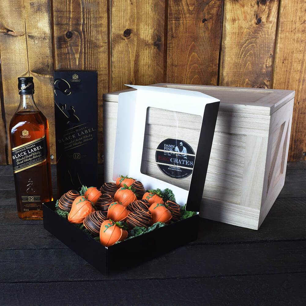 Spooky Pumpkin Patch &amp; Liquor BroCrate, Halloween Gifts For Guys