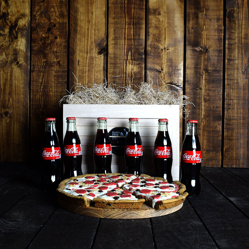 Father's Day Cookie Pizza &amp; Cola BroCrate