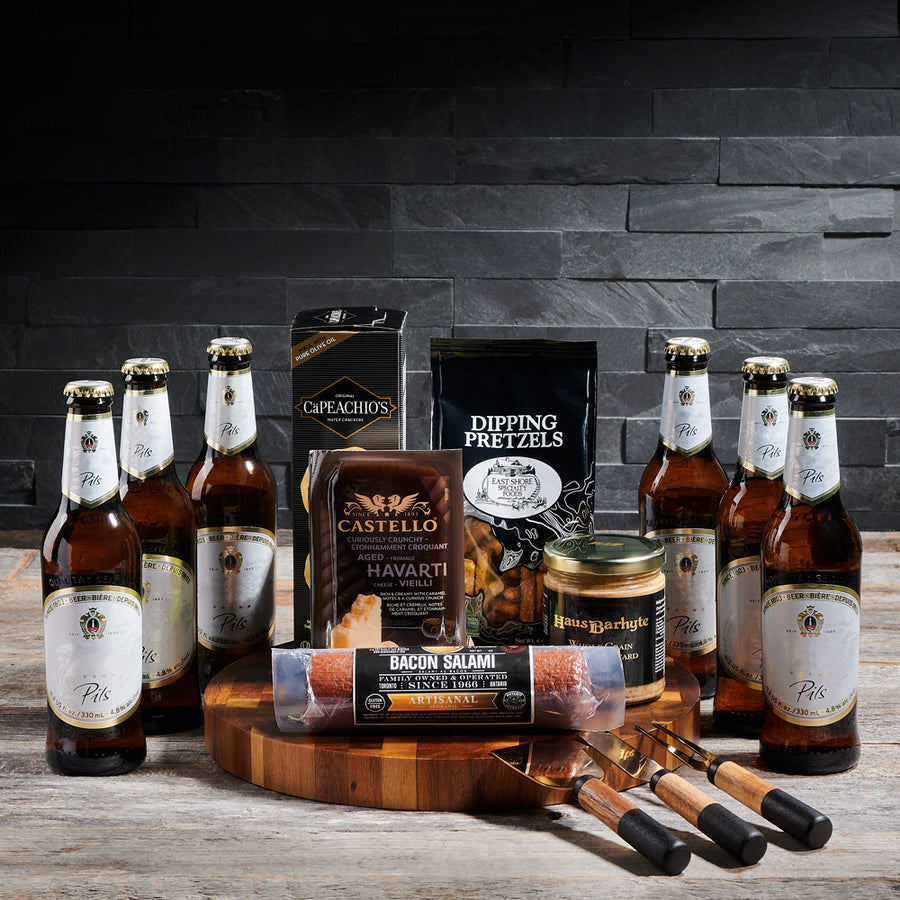 Protein & Beer Gift Box – Beer gift baskets – Canada delivery – US delivery  - BroCrates USA
