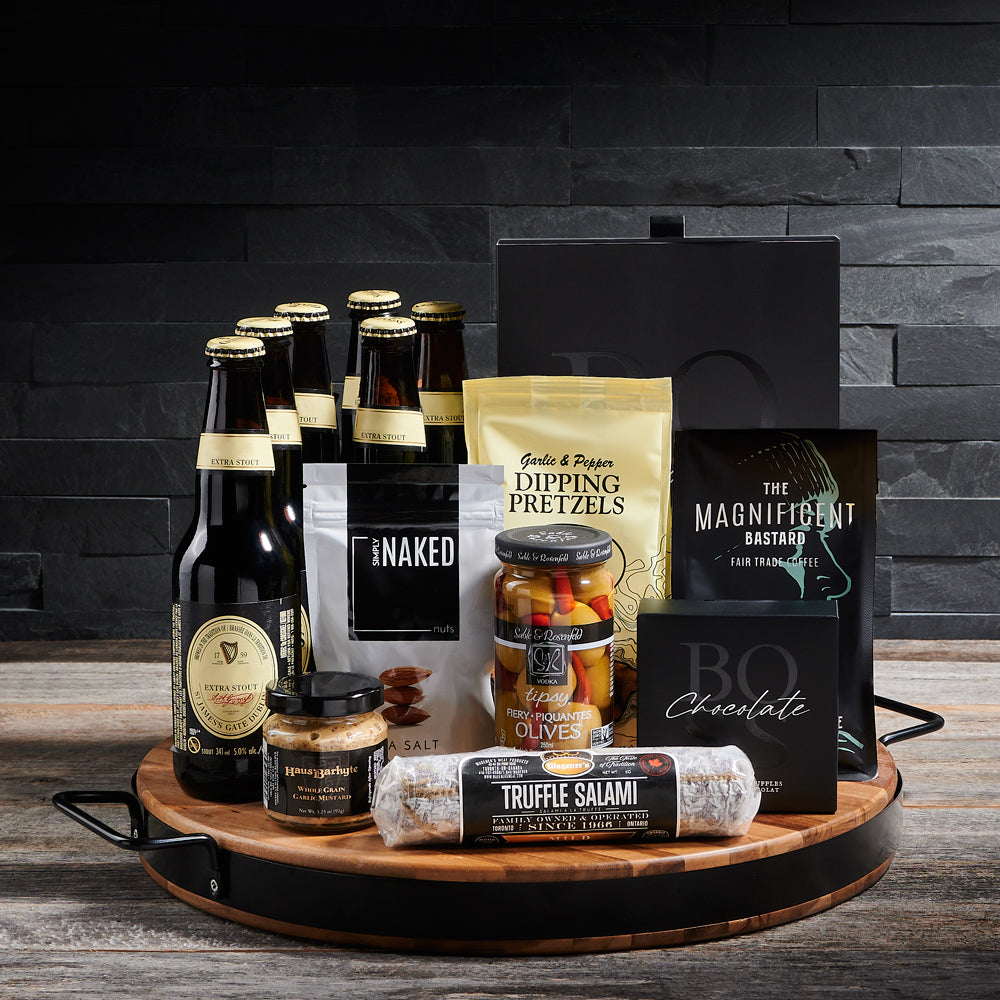 Guinness Lover Gift Set For Him, beer gifts, truffles, nuts, snacks, gourmet snacks