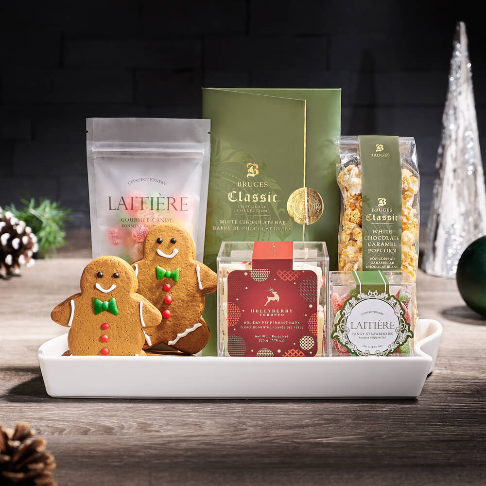 Holiday Candy &amp; Treat Platter, christmas gift, christmas, holiday gift, holiday, gourmet gift, gourmet, chocolate gift, chocolate