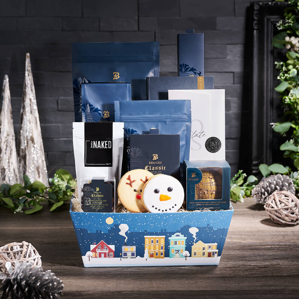 Holiday Variety Chocolate &amp; Coffee Gift, christmas gift, christmas, holiday gift, holiday, gourmet gift, gourmet, coffee gift, coffee, cookie gift, cookie