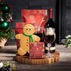 Holiday Wine & Gingerbread Gift, christmas gift, christmas, holiday gift, holiday, wine gift, wine, gourmet gift, gourmet