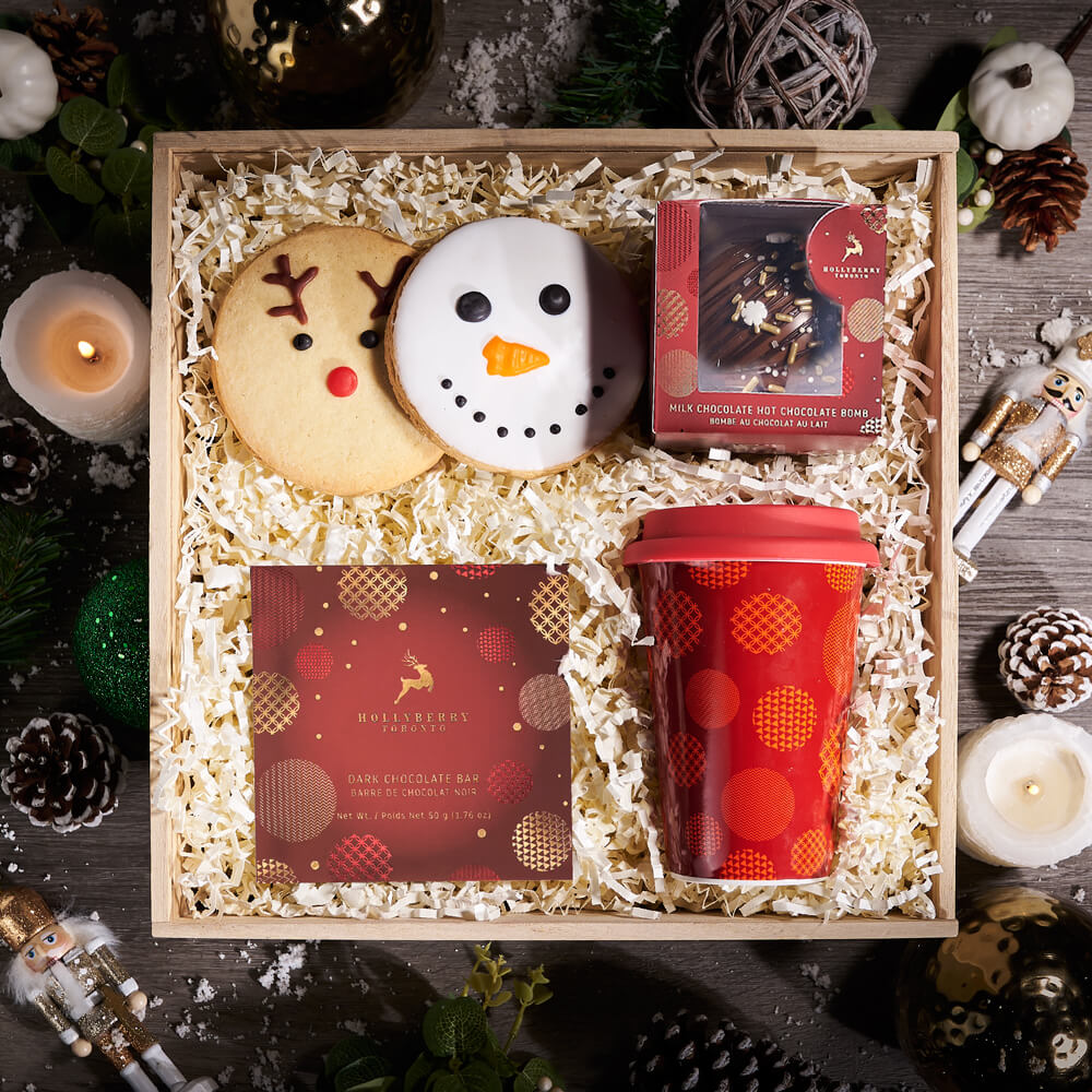 Hot Chocolate &amp; Cookie Travel Gift Box, christmas gift, christmas, holiday gift, holiday, chocolate gift, chocolate