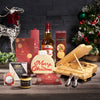 Jolly Holiday Liquor & Piano Cheese Board, christmas gift, christmas, holiday gift, holiday, gourmet gift, gourmet, liquor gift, liquor