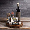Salami Smorgasbord with Wine, wine gift baskets, gourmet gifts, gifts, wine, salami, cheese, US Delivery