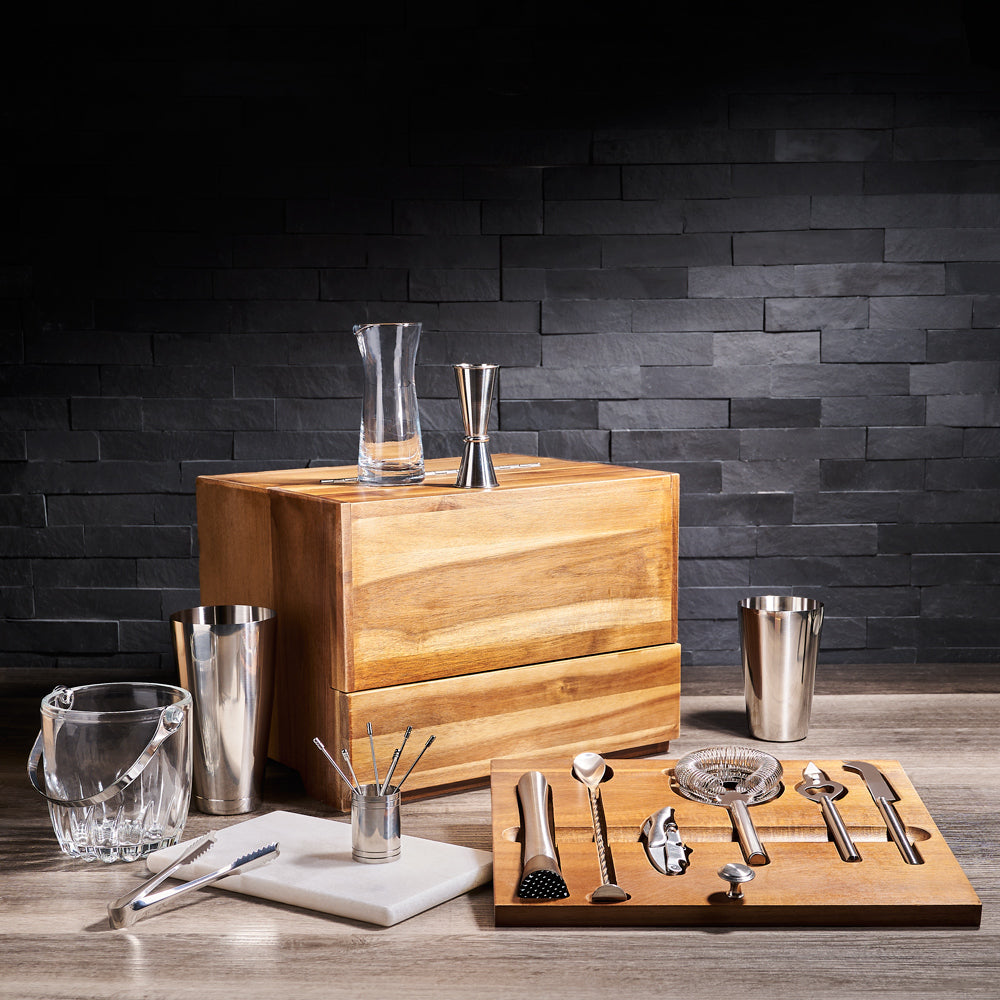 Luxury Mixed Drink & Bar Set, liquor gift, liquor, liquor gift basket, bar gift, barkeeper gift, chocolate gift, chocolate, luxury gift basket, luxury gift