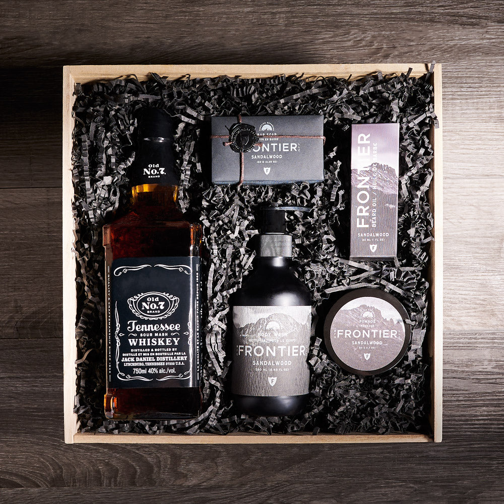 Total Spa &amp; Liquor Box, liquor gift, spa gift, liquor, spa, spa gift for him, fathers day, fathers day gift