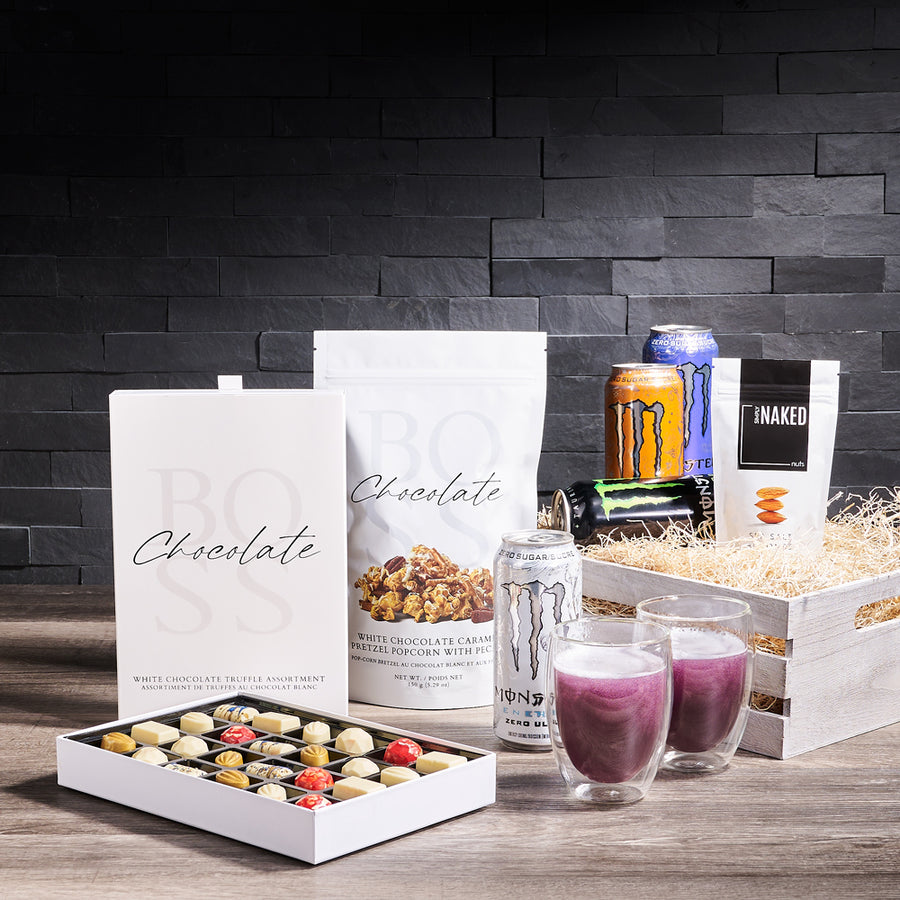 Energy Booster Gift Crate, energy drink gift, energy drinks, monster energy drink gift