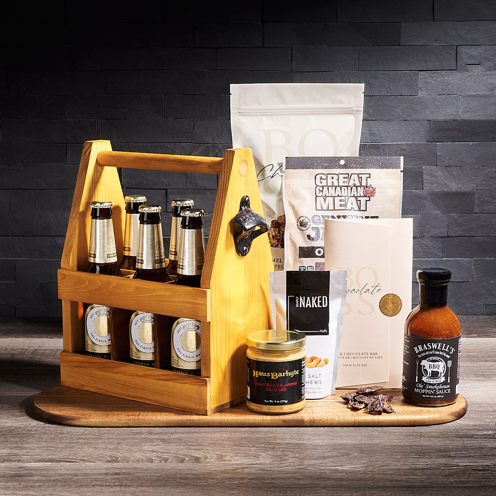 Gorgeous, handmade wooden crate of beer: Curated by Best of Britsh