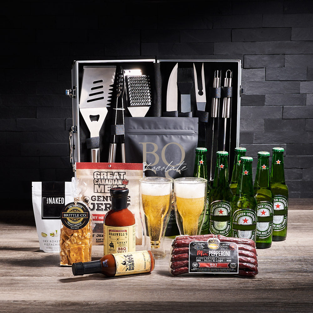 BBQ & Brews Summer Grilling Gift, grilling gift, grilling, bbq gift, bbq gift set, bbq, barbecue gift, barbecue, summer gift, beer gift, beer