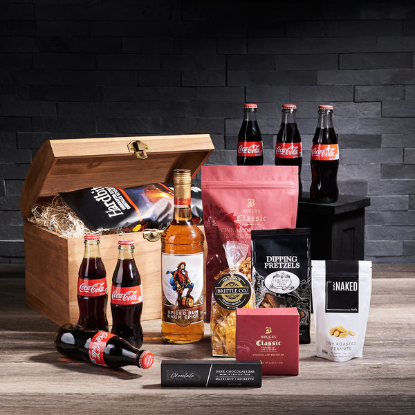 The Ultimate Pirate Captain’s Chest, liquor gift, liquor, soda, soda gifts, gourmet gift, mixed drink gift, mixed drink