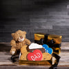 Father's Day Cookie Box and Teddy Bear Gift, father's day gift sets, baked goods