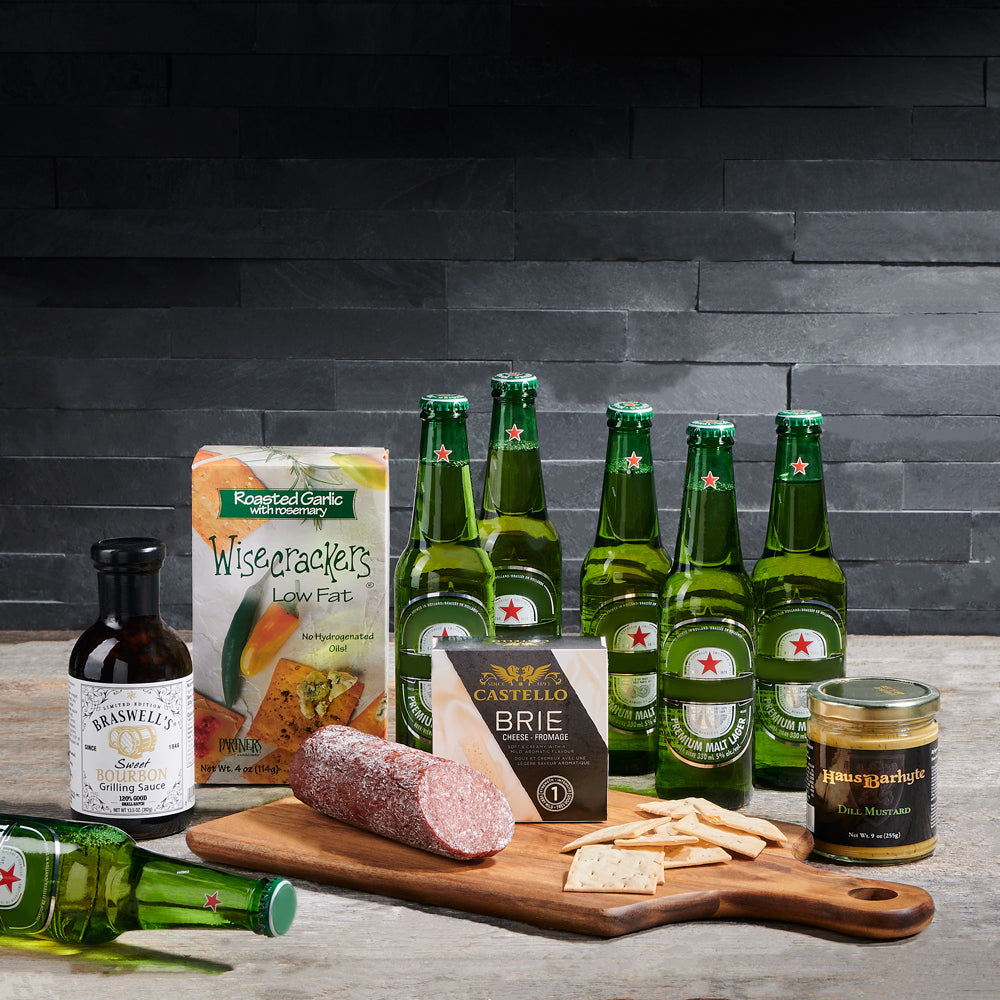 St. Patrick’s Day Beer &amp; Snacks BroCrate, gourmet gift, st patricks day gift, beer gift