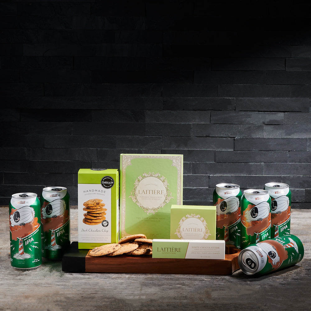 St. Patty’s Beer &amp; Chocolate BroCrate, beer gift baskets, beer gift crates, gourmet gift baskets, St. Patrick's Day gift baskets