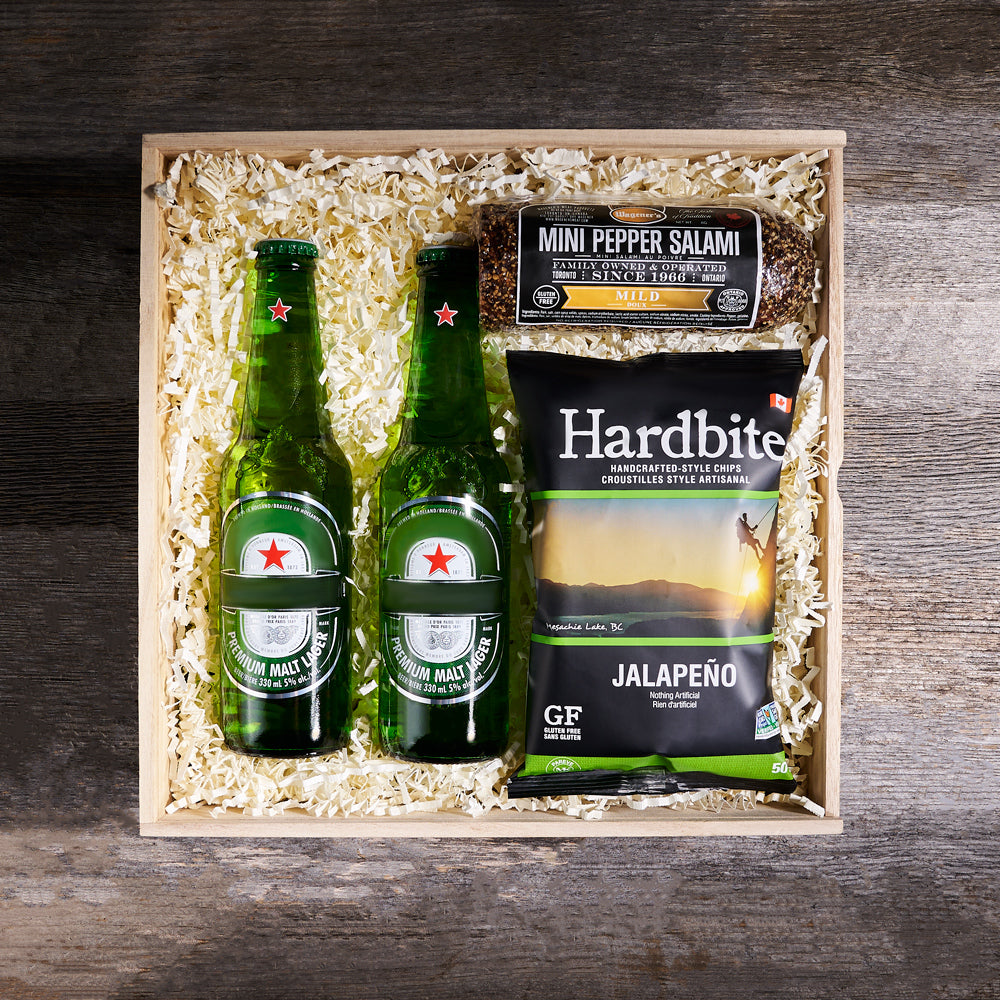 St. Patty’s Beer &amp; Snacks BroCrate, st patricks day gifts, gourmet gift, beer gift