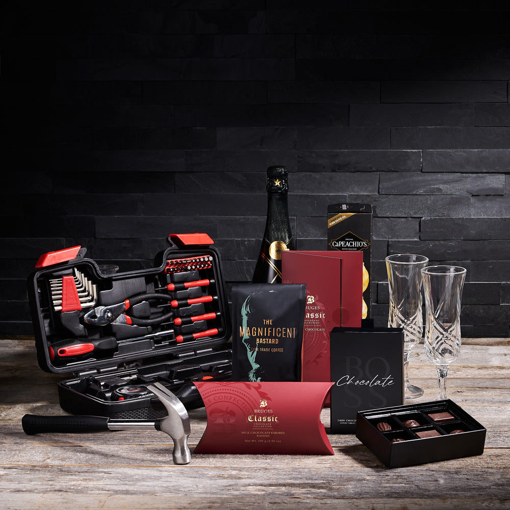 Housewarming DIY Gift, gourmet gift, champagne gift, sparkling wine gift