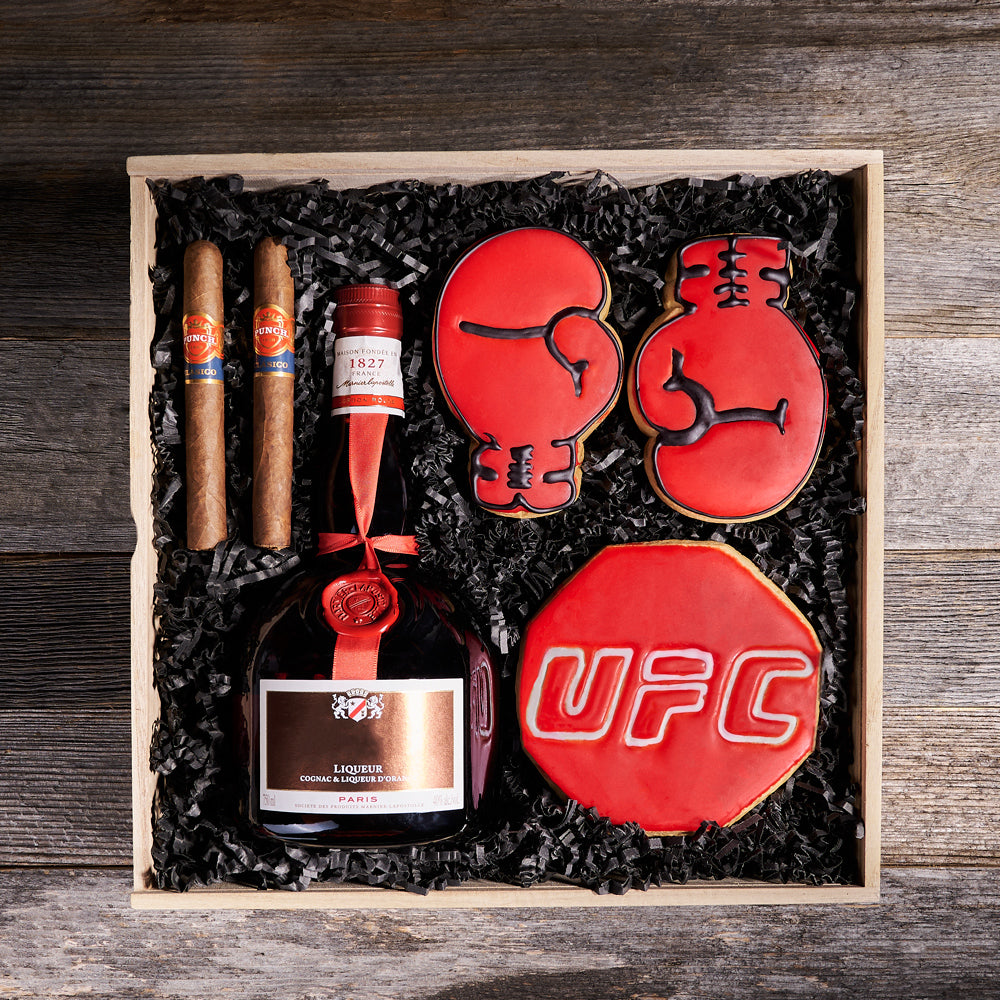 Boxing Match Gift Box, gourmet gift, liquor gift, boxing gift, sports gift
