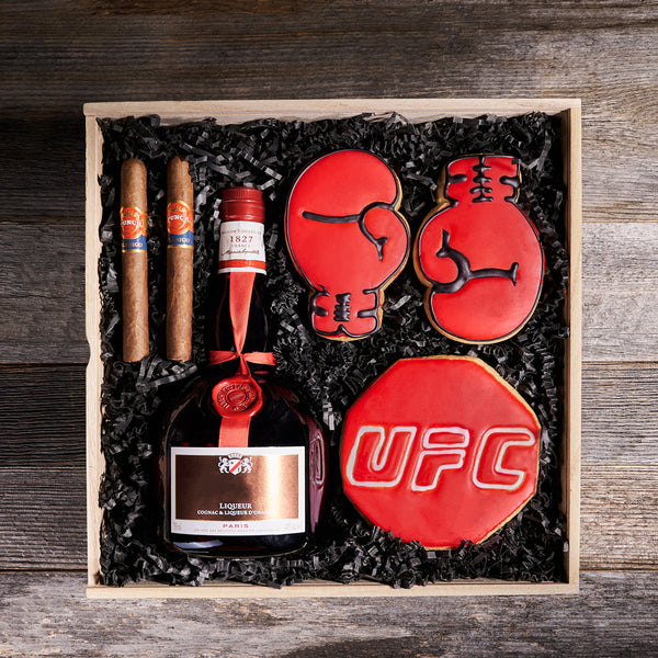 Boxing Match Gift Box, gourmet gift, liquor gift, boxing gift, sports gift