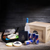 The Sports Fan Gift Crate For Him, sports gift, liquor gift, cookie gift, sports, gaming