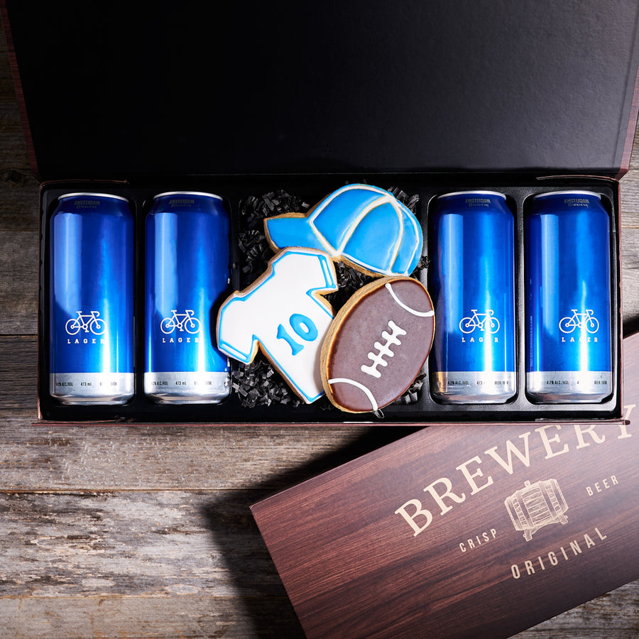 Protein & Beer Gift Box – Beer gift baskets – Canada delivery – US delivery  - BroCrates USA