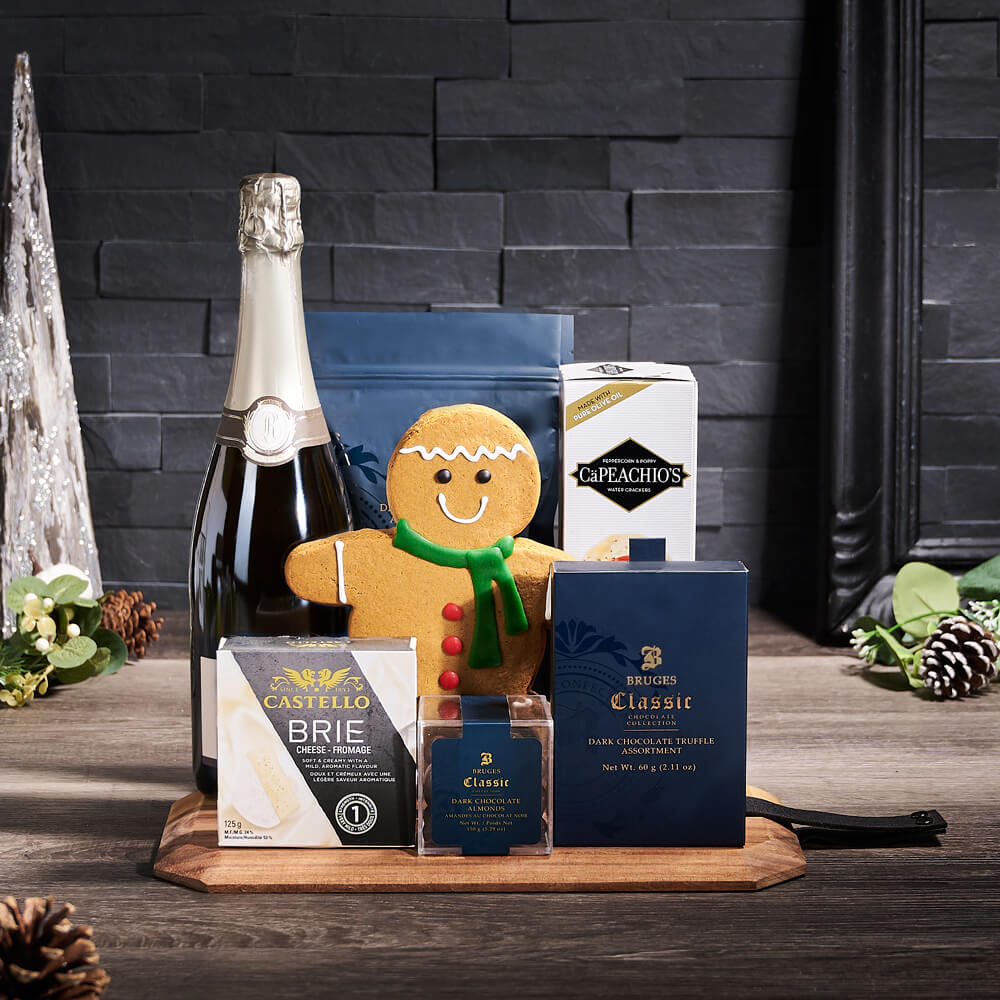 Noel Champagne &amp; Chocolate Gift, christmas gift, christmas, holiday gift, holiday, champagne gift, champagne, sparkling wine gift, sparkling wine, chocolate gift, chocolate, gourmet gift, gourmet