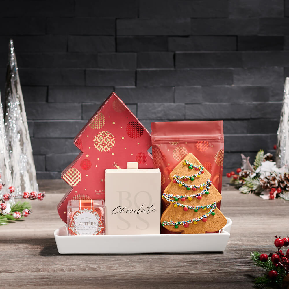 O Christmas Tree Chocolate Gift, christmas gift, christmas, holiday gift, holiday, gourmet gift, gourmet, chocolate gift, chocolate