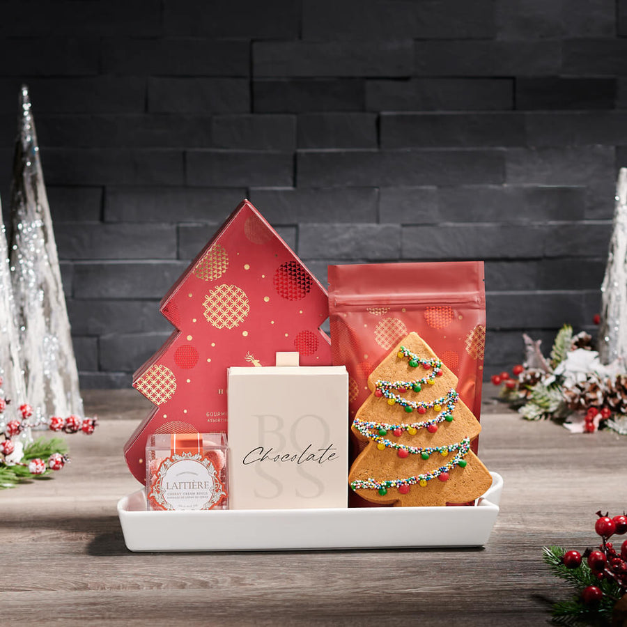 O Christmas Tree Chocolate Gift, christmas gift, christmas, holiday gift, holiday, gourmet gift, gourmet, chocolate gift, chocolate