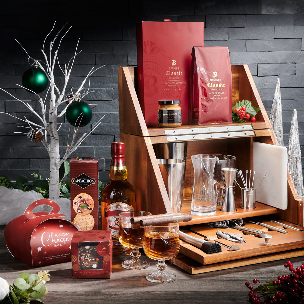 Premium Luxury Christmas Gift Baskets, Gourmet Food Hampers for Holiday,  Festive Gifts for Women, Men, Corporate