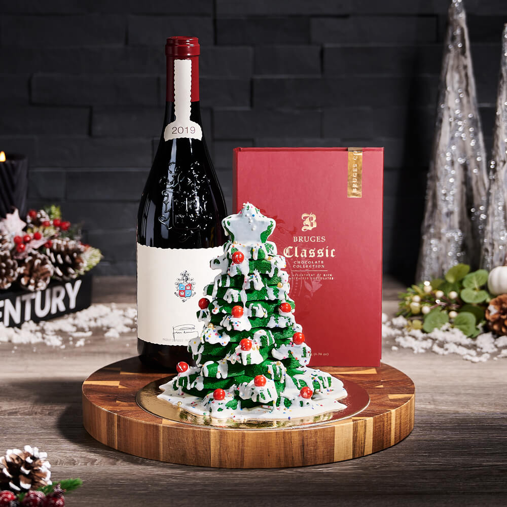 Under the Christmas Tree Wine Gift – Christmas gift baskets – US