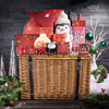 Wine & Christmas Penguin Gift Basket, christmas gift, christmas, holiday gift, holiday, gourmet gift, gourmet, chocolate gift, chocolate
